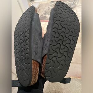 Women’s Black Birkenstocks with back strap - size 38 gently used